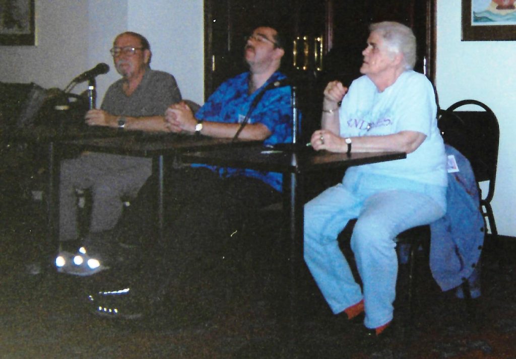 2001 - Harry Harrison, Ian McDonald and GOH Anne McCaffrey
